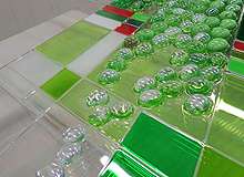 Фрагмент заливного витража