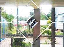 Раскладка белая, фацеты синие